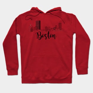 Boston Skyline 4 Hoodie